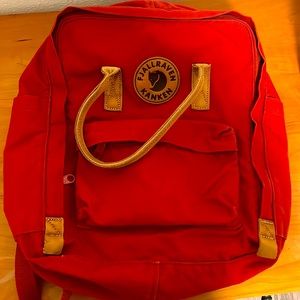 Fjallraven Red Backpack
